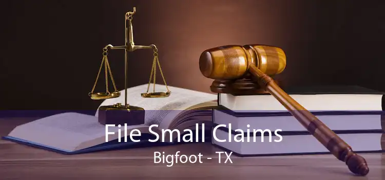 File Small Claims Bigfoot - TX