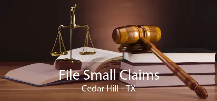 File Small Claims Cedar Hill - TX