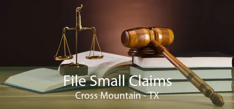 File Small Claims Cross Mountain - TX