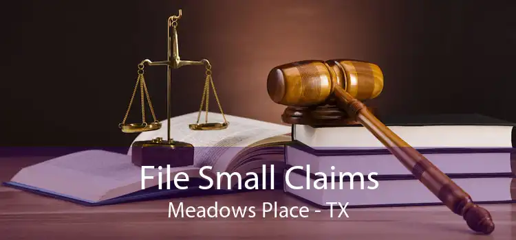 File Small Claims Meadows Place - TX