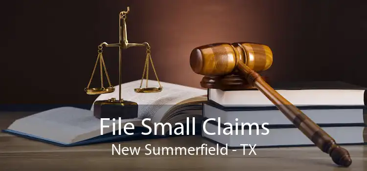 File Small Claims New Summerfield - TX