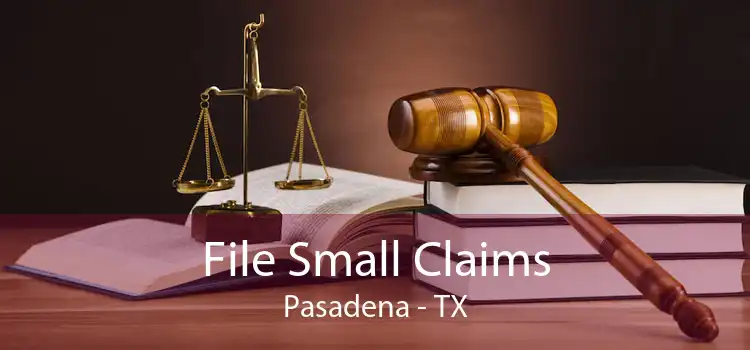 File Small Claims Pasadena - TX