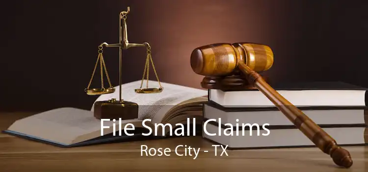 File Small Claims Rose City - TX