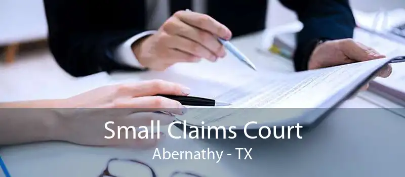 Small Claims Court Abernathy - TX