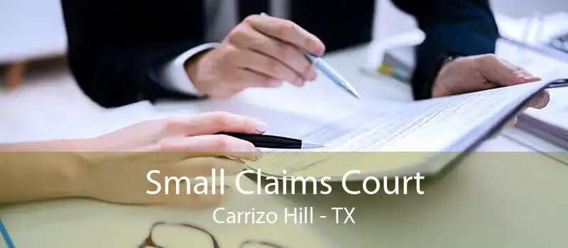 Small Claims Court Carrizo Hill - TX