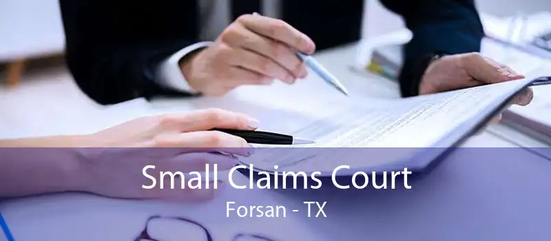 Small Claims Court Forsan - TX