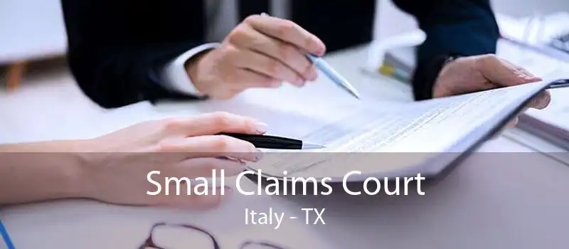 Small Claims Court Italy - TX